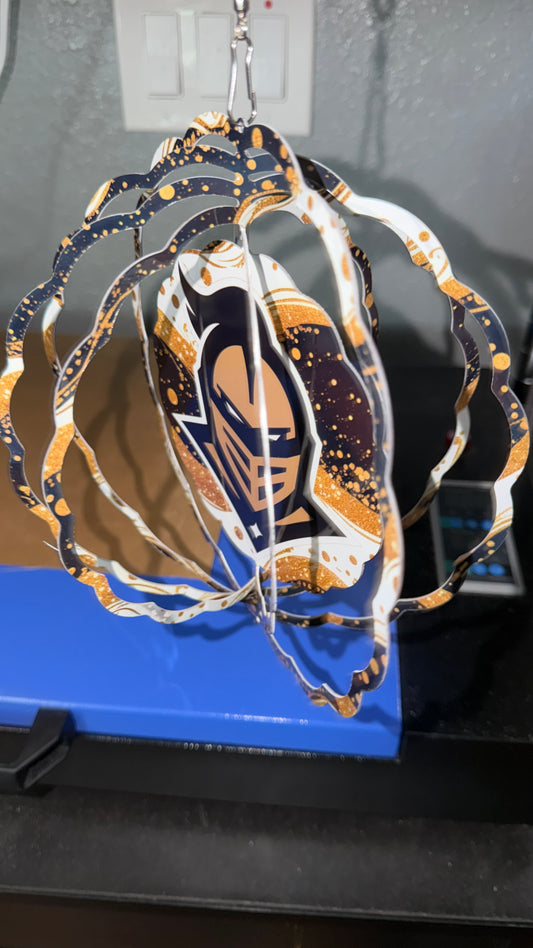 Outdoor Wind Spinner UCF University of Central Florida Knightro Theme