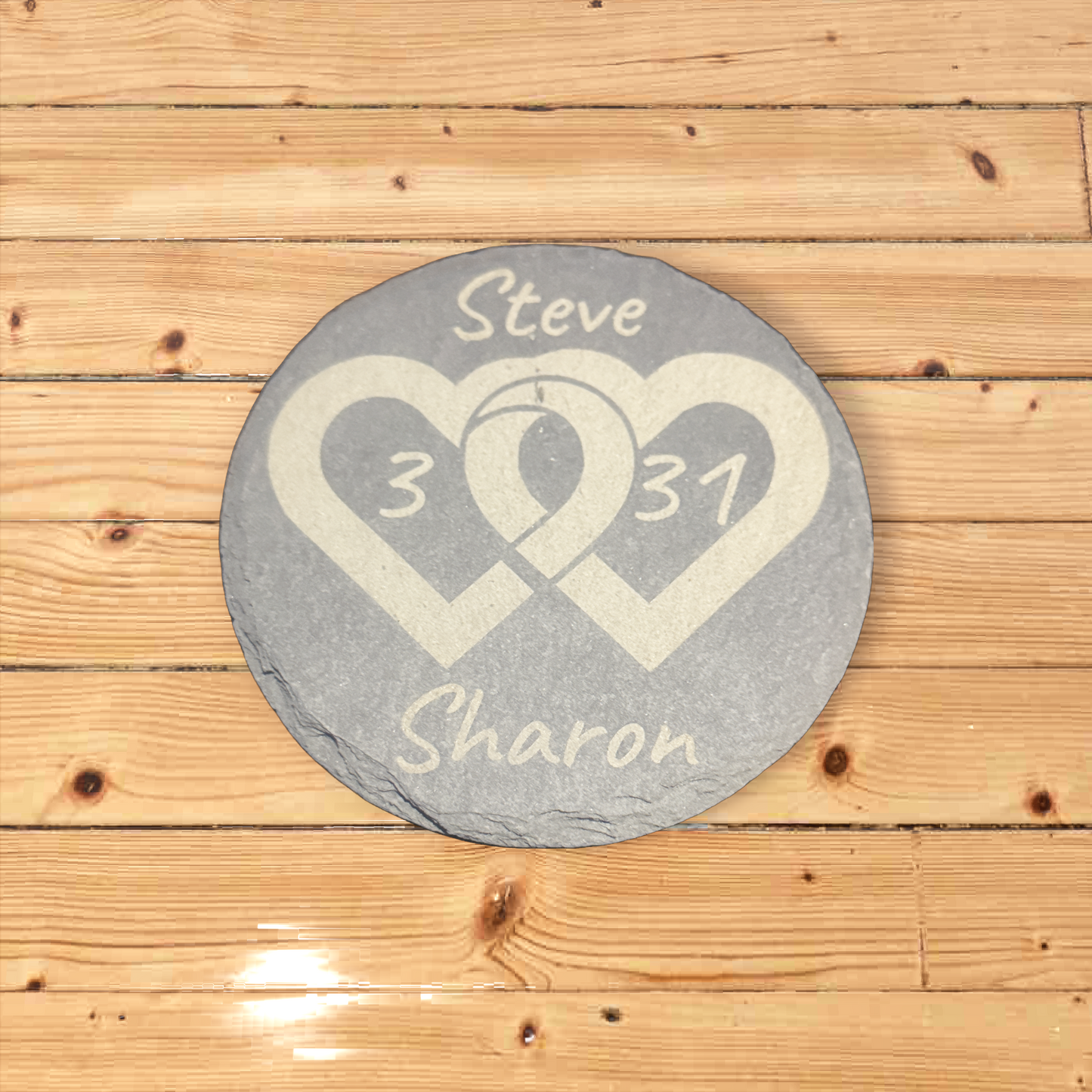 Wedding Anniversary Slate Coaster