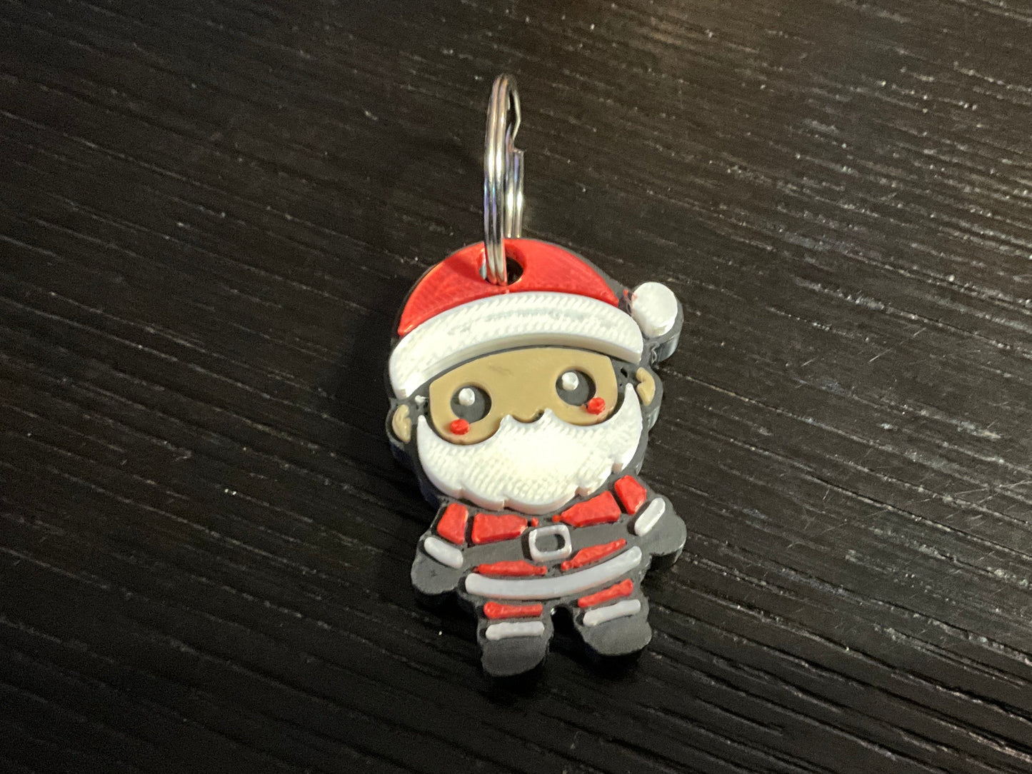 Santa 3D Printed Keychain