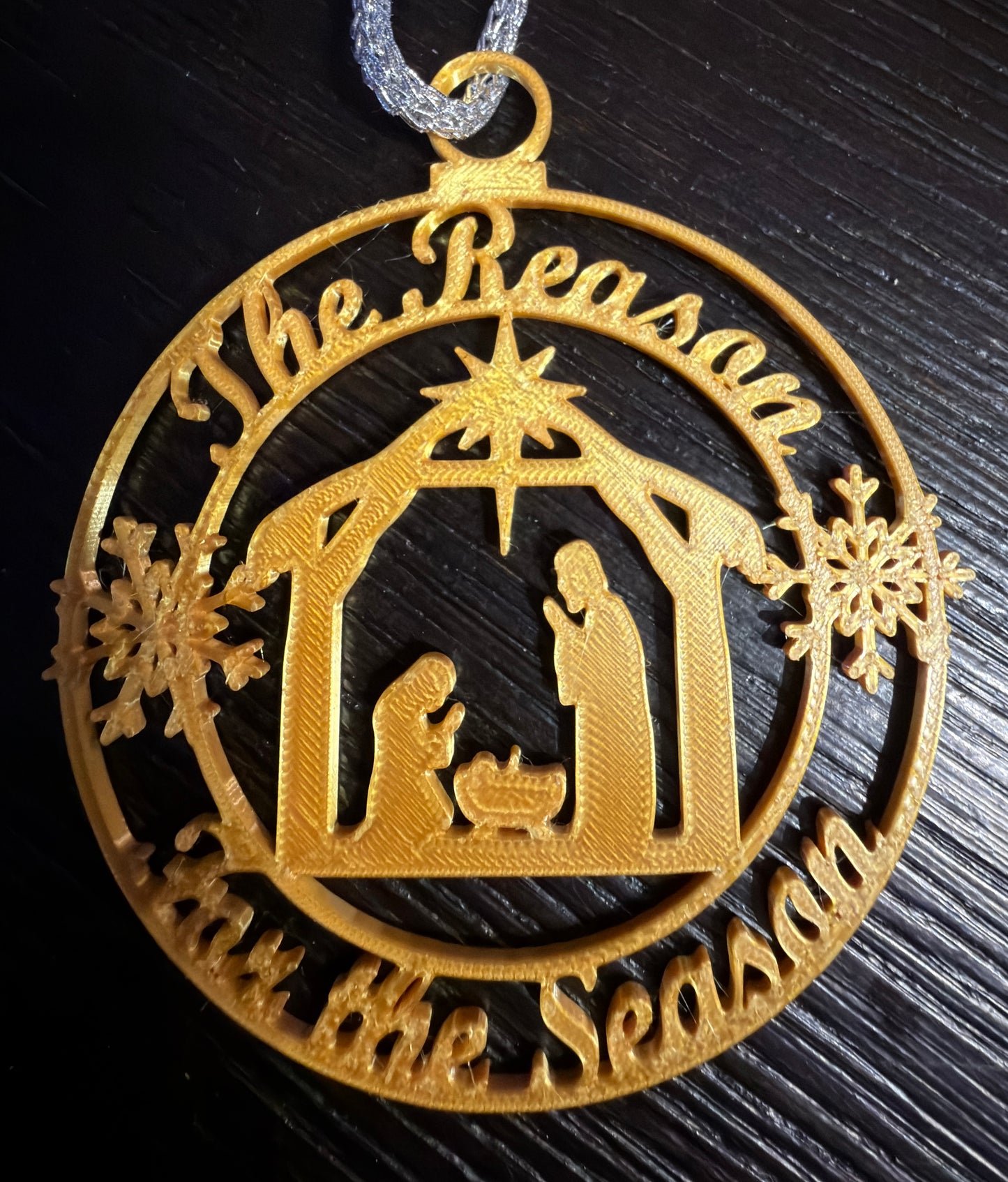 The Reason For the Season Nativity 3D Printed Christmas Ornament