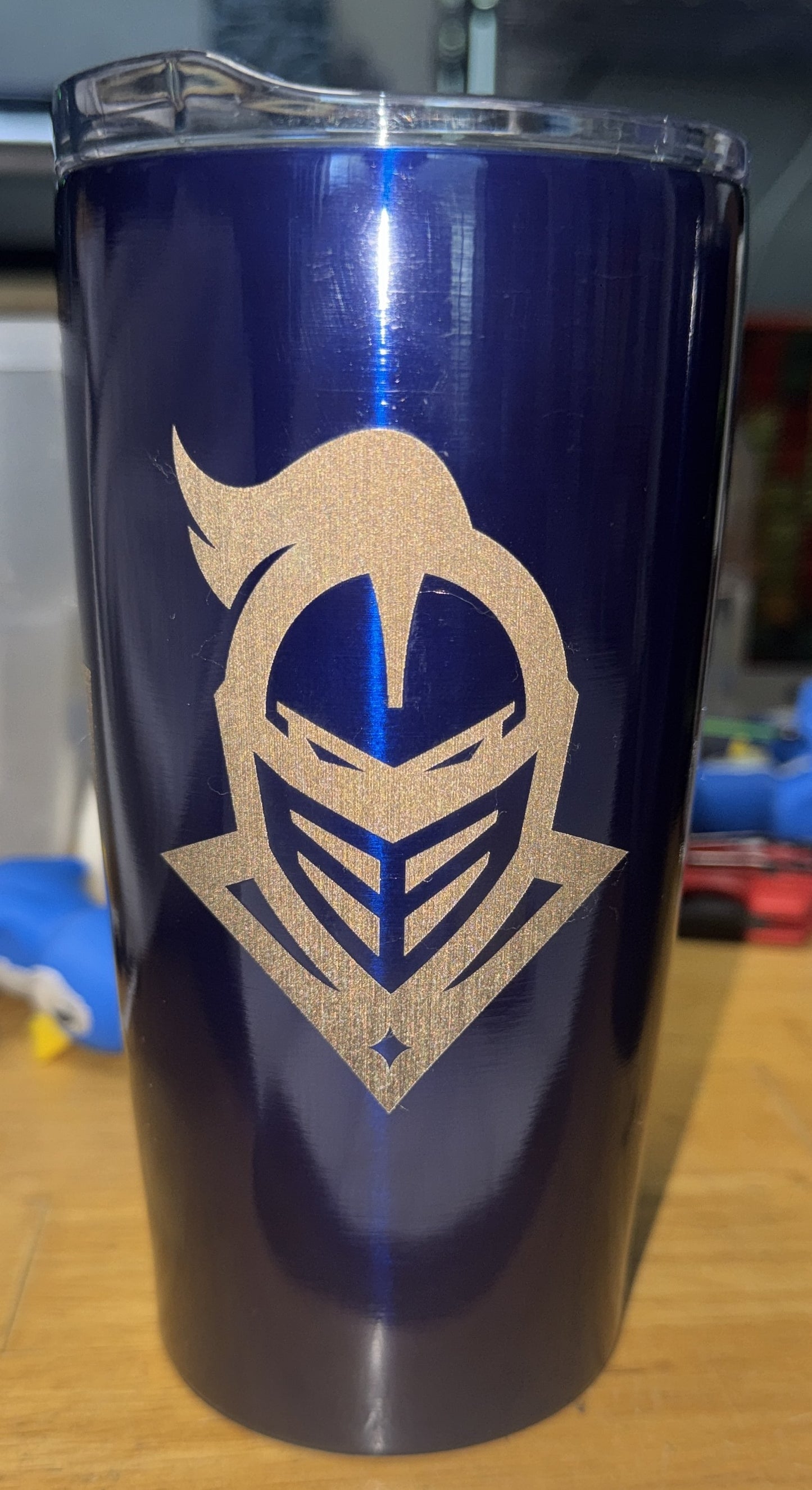 UCF Knights Knightro Metal Laser Engraved 20 oz Tumbler