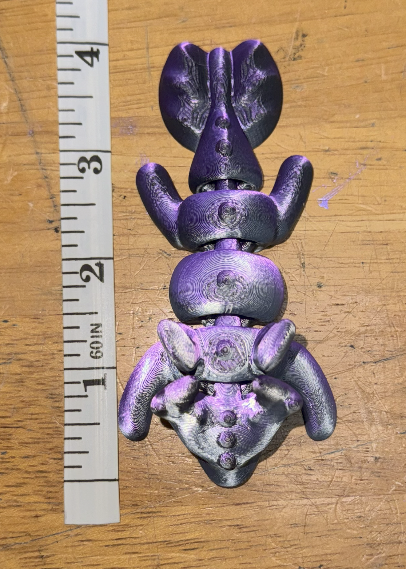 4” Micro Articulated Flexible 3D Printed Dragon (Large - 4" long)