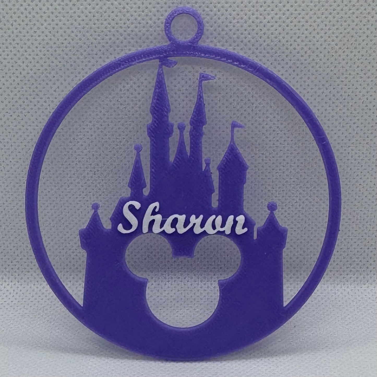 Cinderella Castle with Mickey Head Christmas Ornament