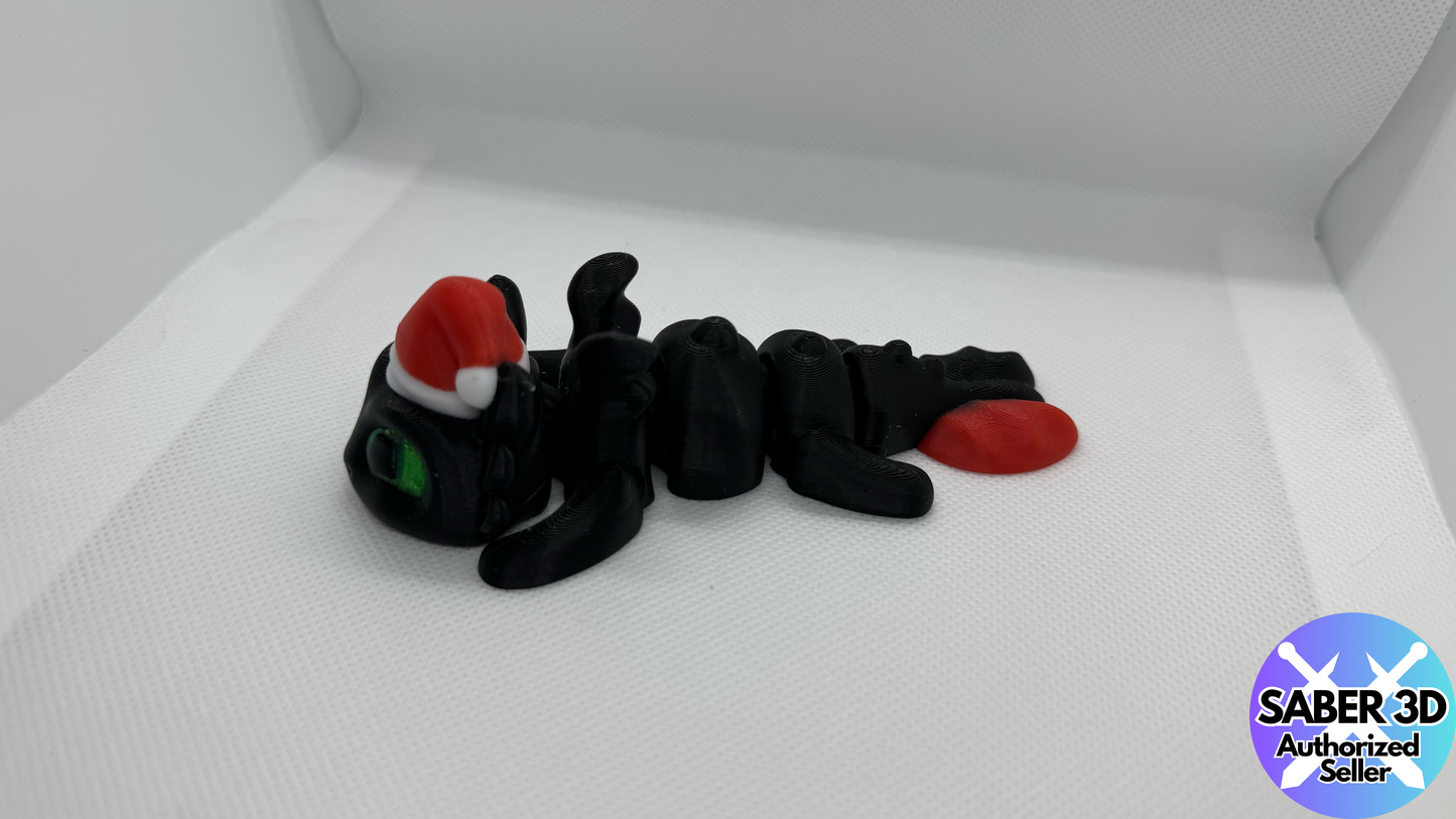 Santa's Helper Toothless and Light Fury