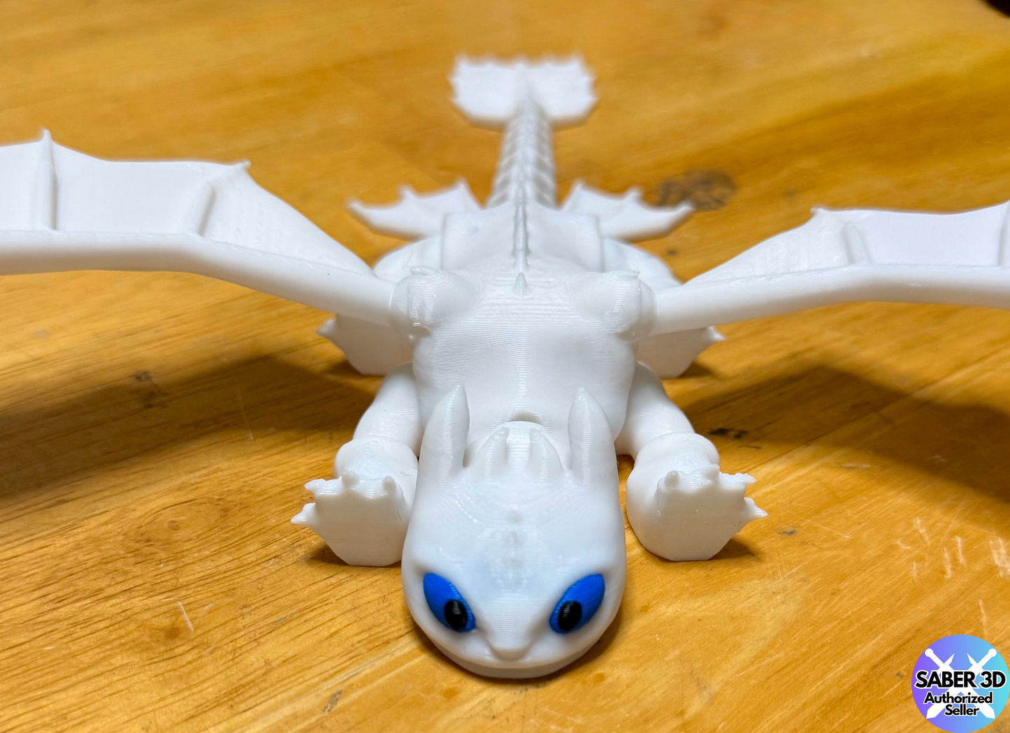 3D Printed Flexi Toothless and Light Fury