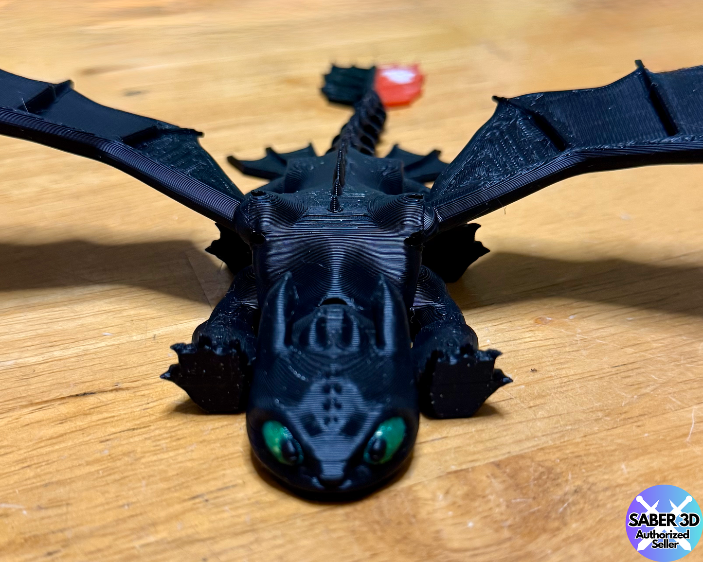 3D Printed Flexi Toothless and Light Fury