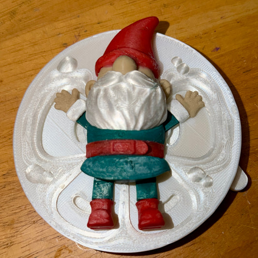 Snow Motion 3D Printed Gnome Fidget Toy