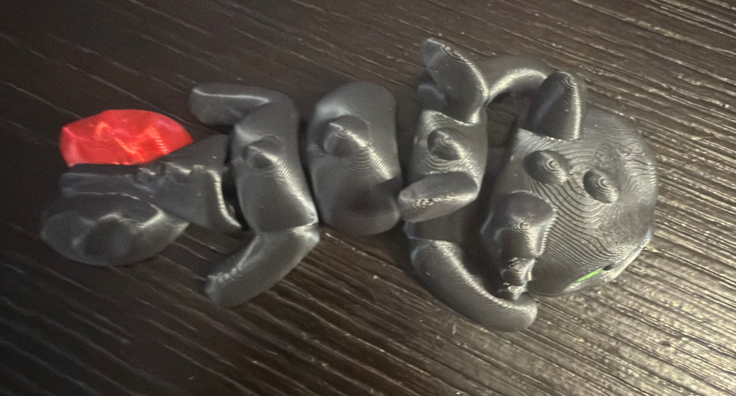 Baby Toothless and Light Fury 3D Printed