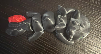 Baby Toothless and Light Fury 3D Printed