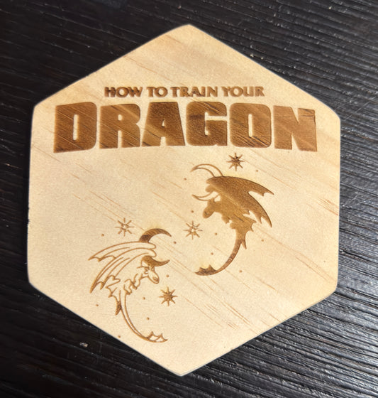 How To Train Your Dragon Laser Engraved Coasters