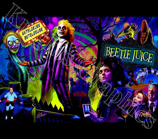 Beetlejuice 20 oz Tumbler Downloadable Design