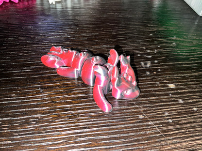 4” Micro Articulated Flexible 3D Printed Dragon (Large - 4" long)