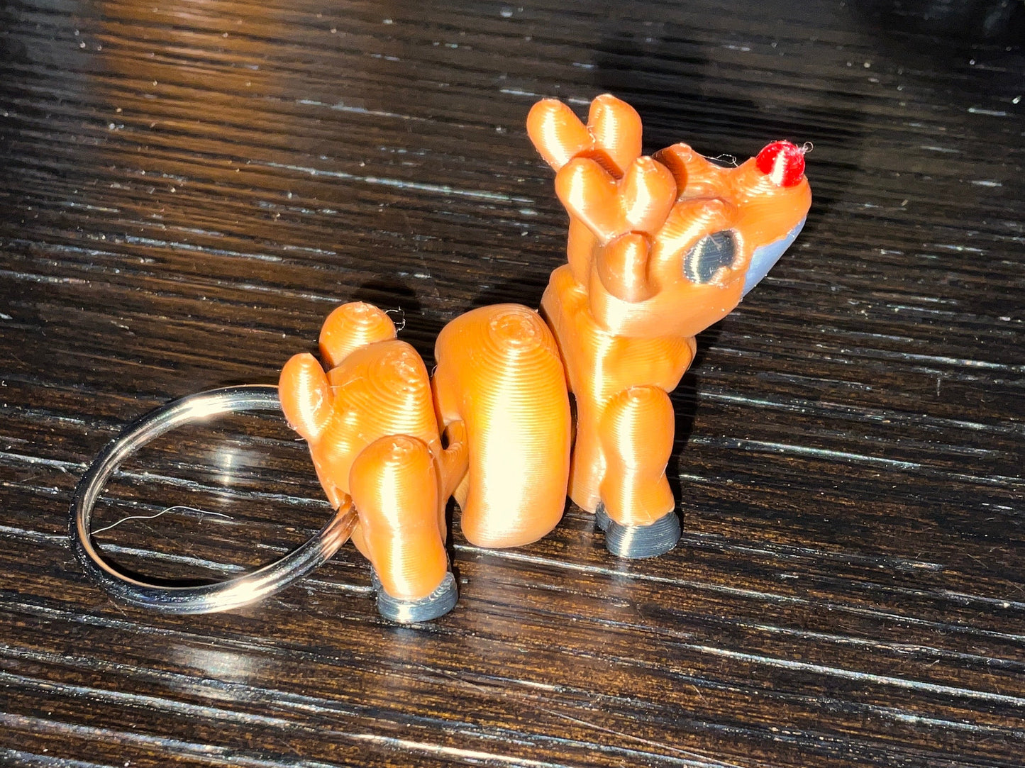 Rudolph 3D Printed Keychain