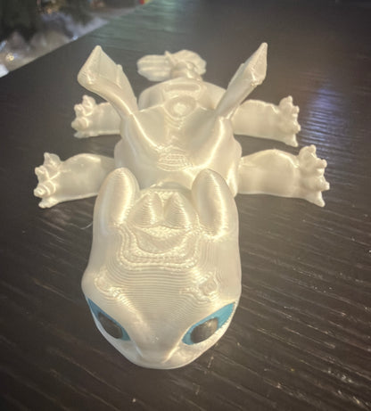 Baby Toothless and Light Fury 3D Printed