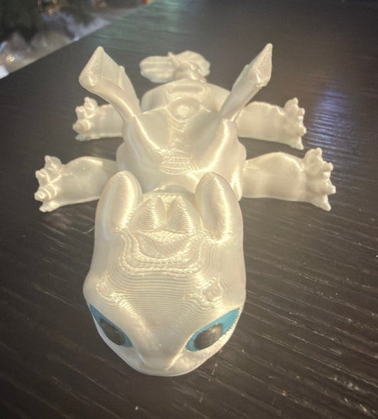 Baby Toothless and Light Fury 3D Printed