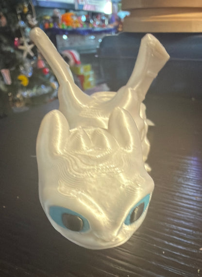 Baby Toothless and Light Fury 3D Printed