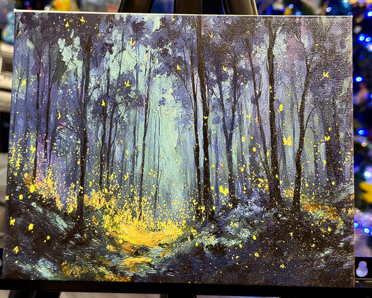 Firefly Forest Canvas Print