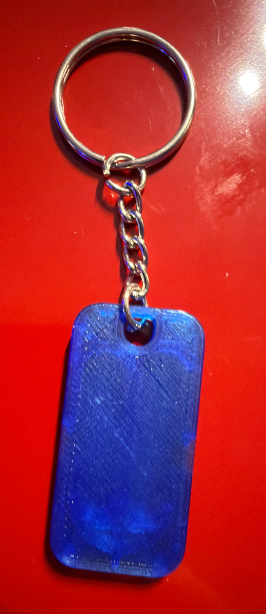 3D Printed Security Whistle Keychain
