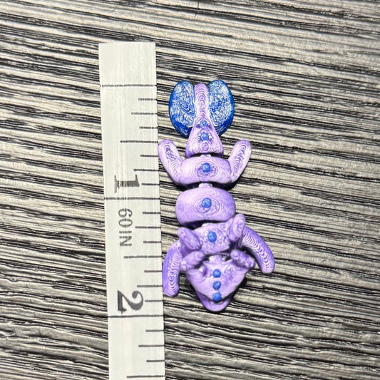 2” Micro Articulated Flexible 3D Printed Dragon (Small - 2" long)