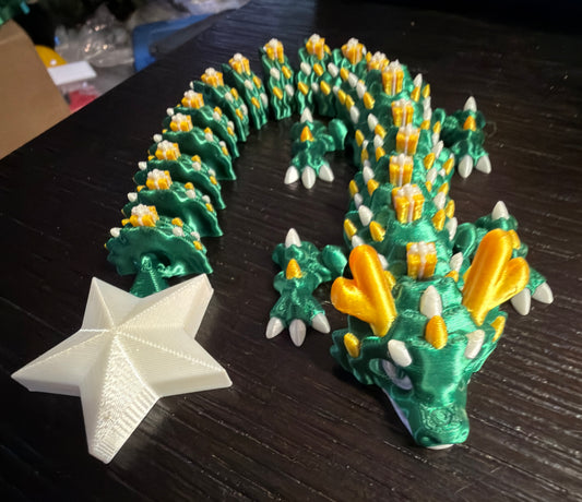 3D Printed Thin Baby Christmas Tree Dragon