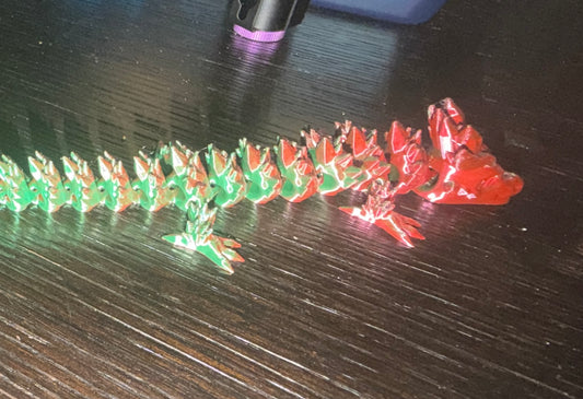 Crystal Articulated Dragon 11”