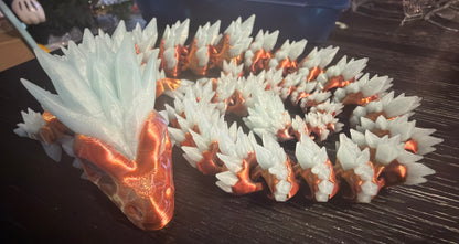 24” Crystal Articulated 3D Printed Dragon
