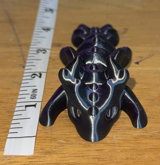 4” Micro Articulated Flexible 3D Printed Dragon (Large - 4" long)