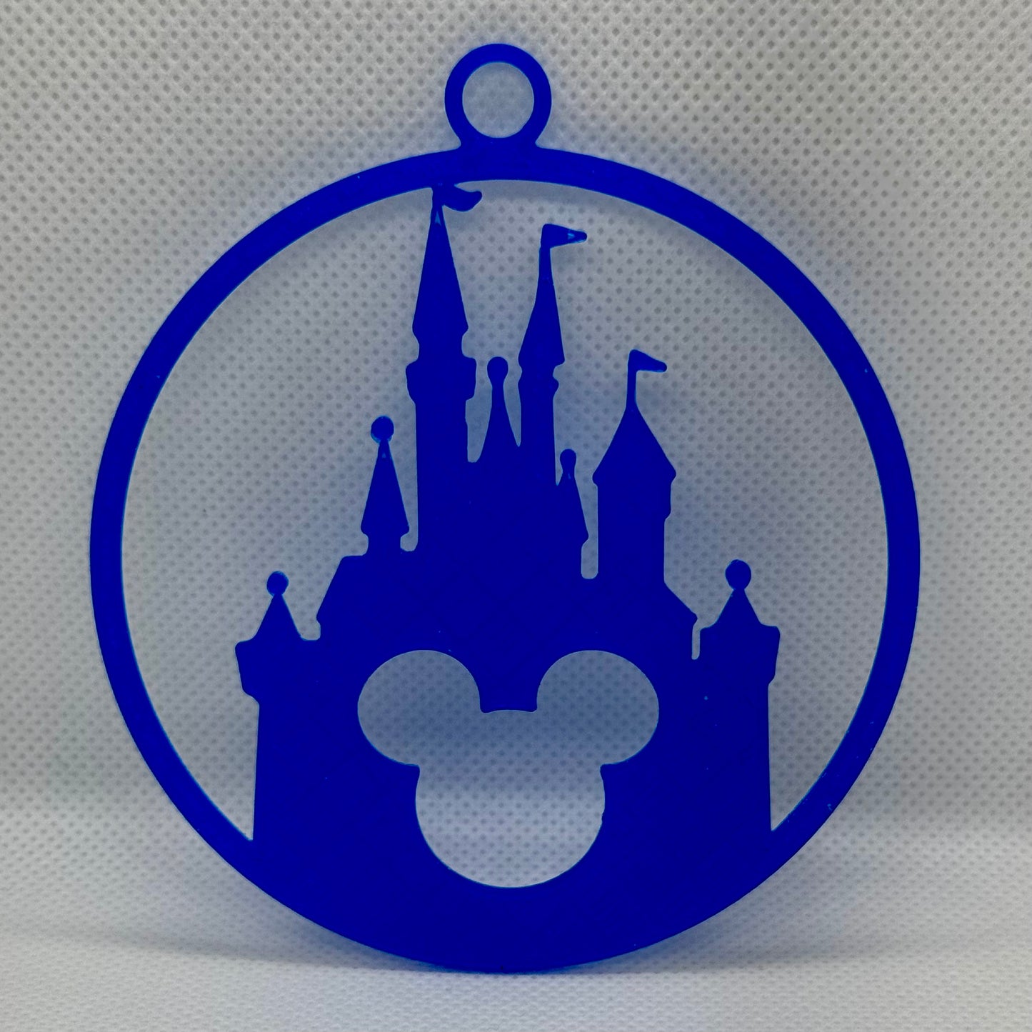 Cinderella Castle with Mickey Head Christmas Ornament