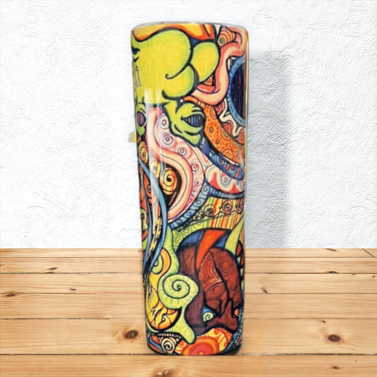 Abstract Art 20 oz Skinny Tumbler