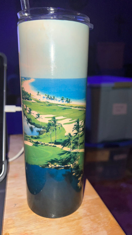 Golfer’s Paradise 20 oz. Skinny Metal Tumbler