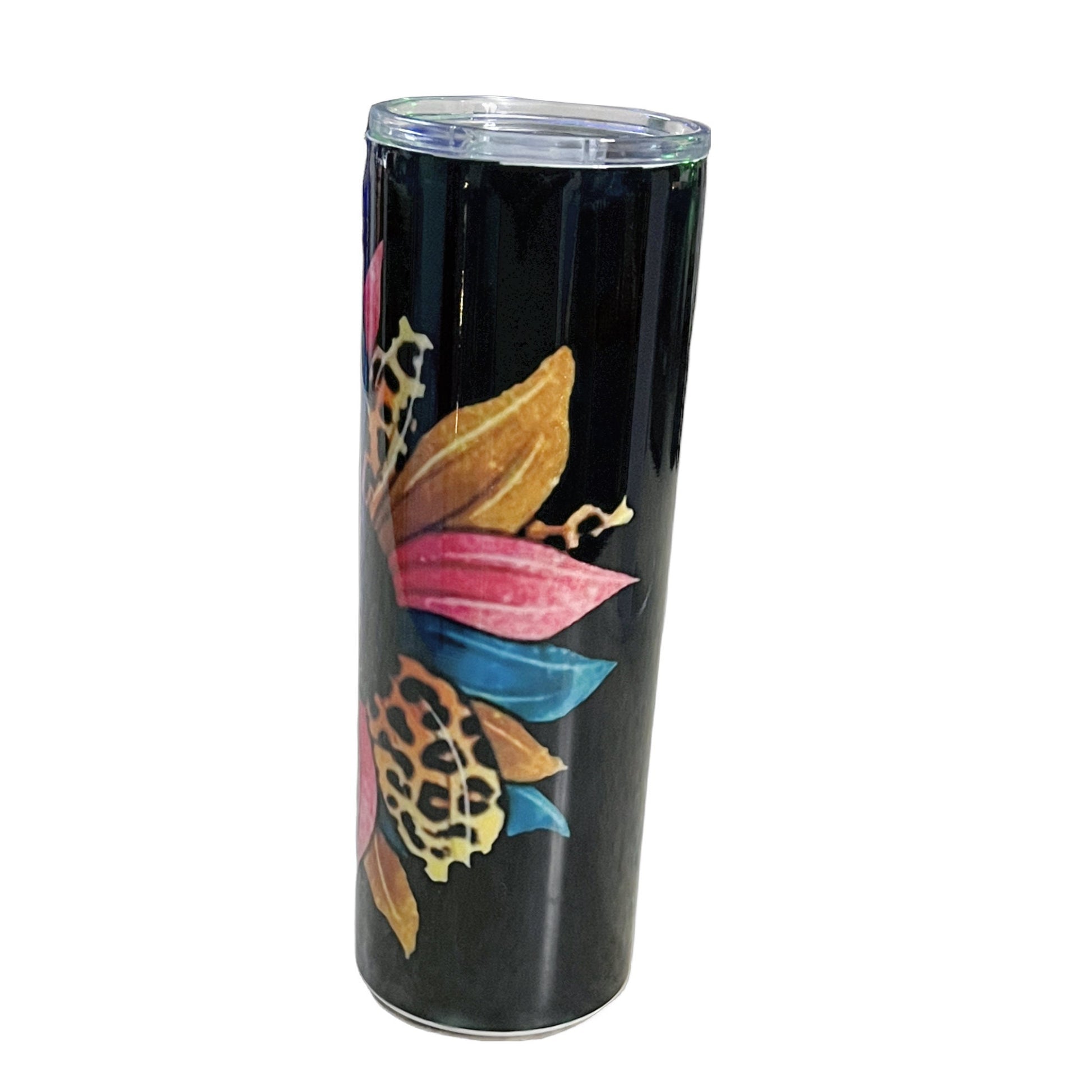 Leopard Sunflower 20 oz Skinny Tumbler