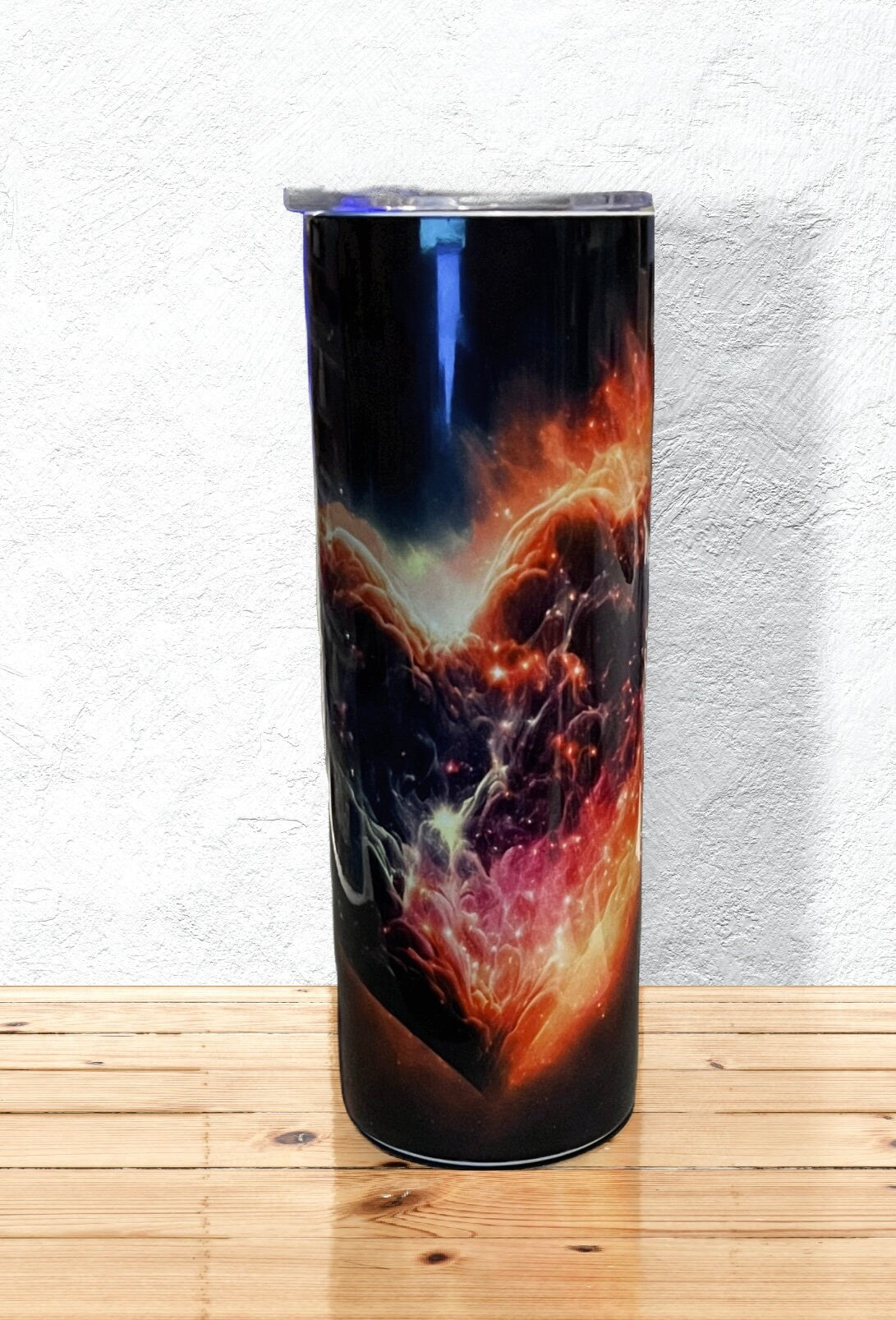 Heart of the Galaxy 20 oz Skinny Metal Tumbler with Straw